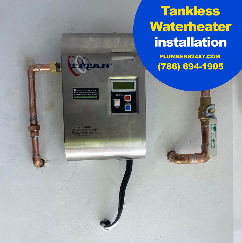 Tankless Water Heater Installation in Broward County