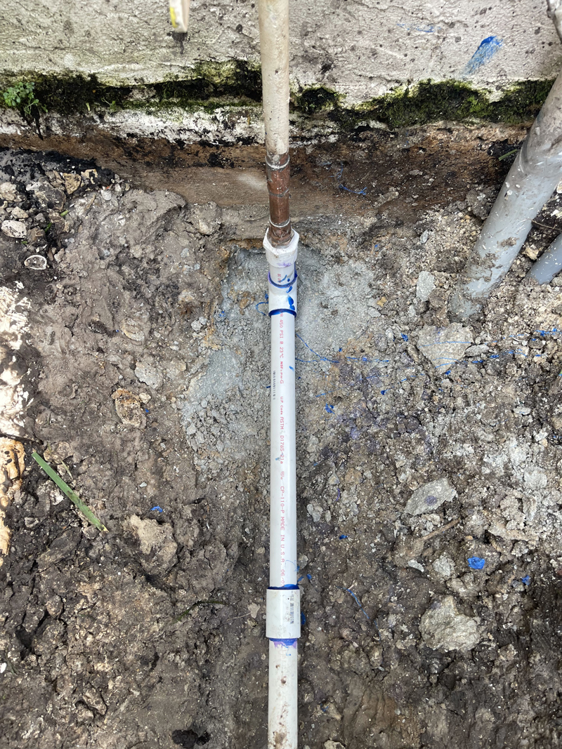 Repipe - Fixing broken pipe in Plantation
