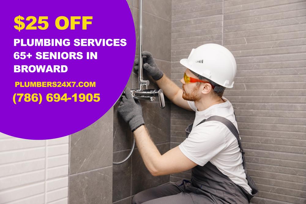 $25 off Plumbing Offer for 65+ in Broward